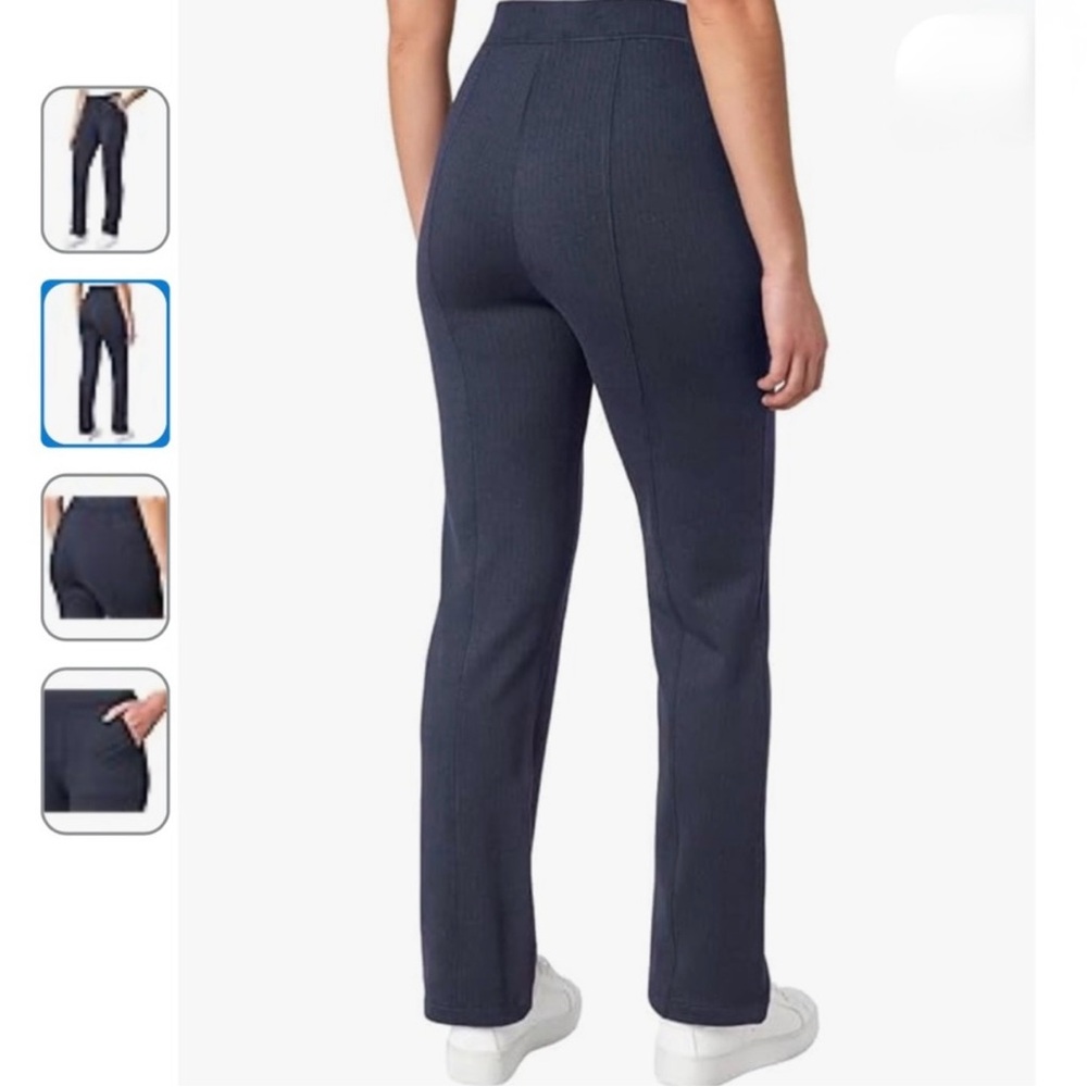 Mondetta Herringbone Straight Leg Pull on Pants - Picture 2 of 10